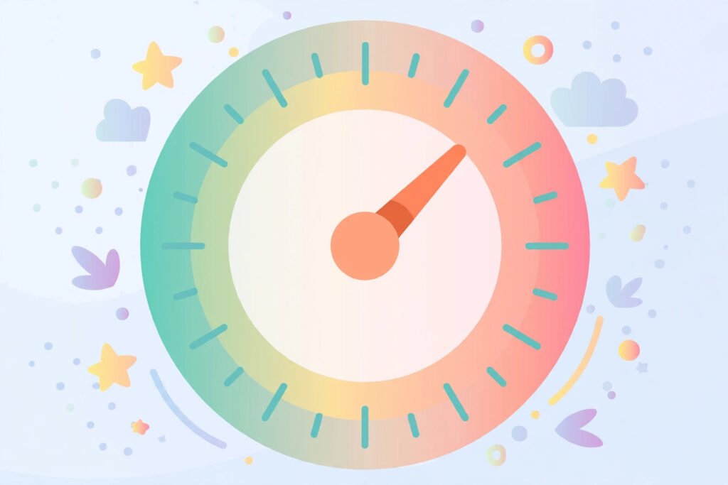 Illustration of a score gauge showing a 0 to 100 scale