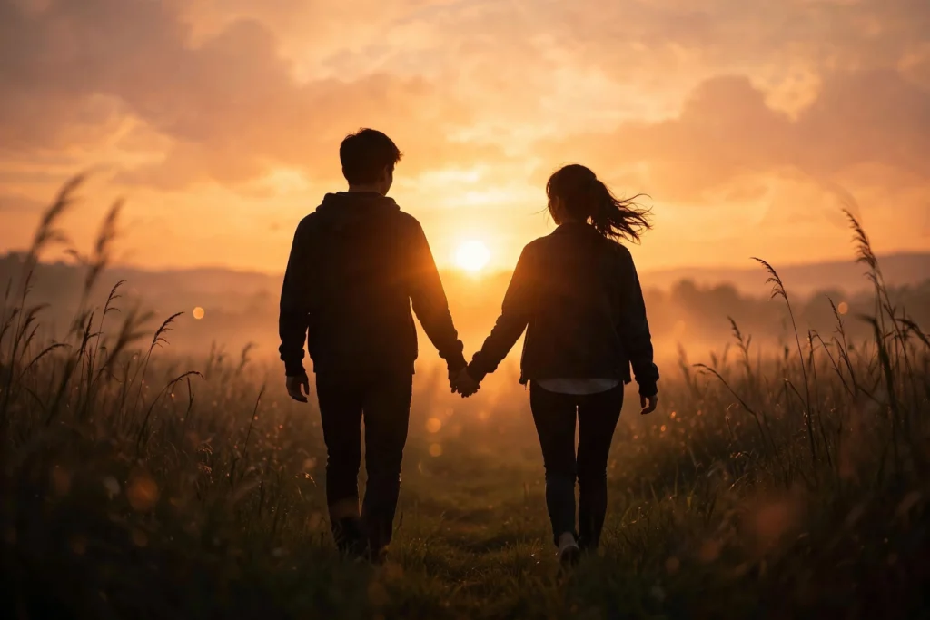 Illustration of the easiest Rice Purity Test questions that almost everyone checks, like holding hands and going on a date